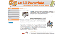 Desktop Screenshot of le-lit-parapluie.com