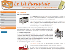 Tablet Screenshot of le-lit-parapluie.com